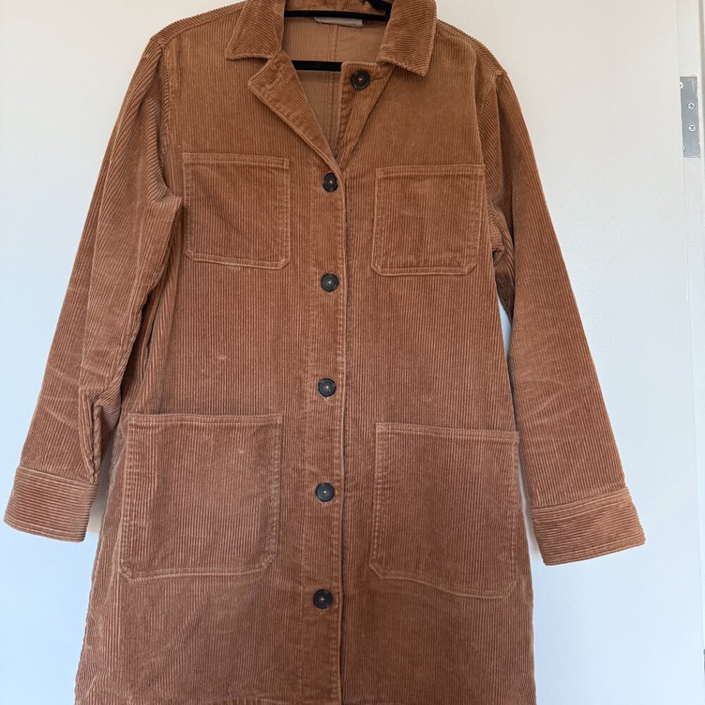 Everlane Courdory Long Shirt Jacket